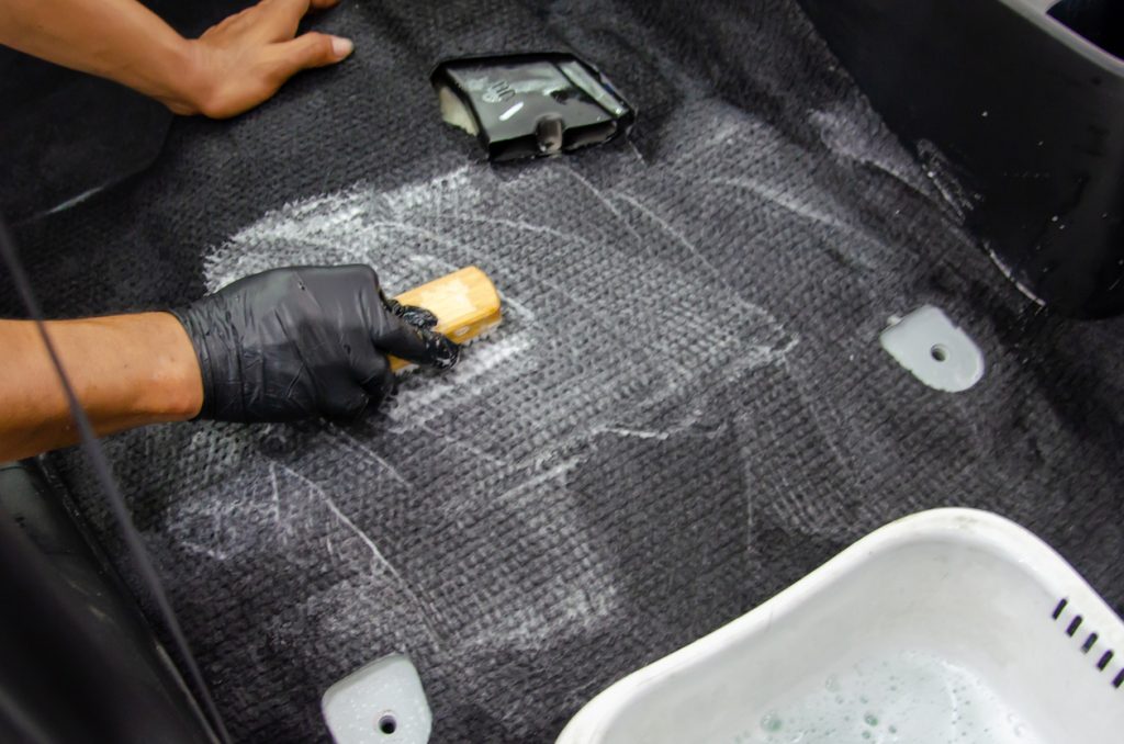CarZone Auto Detailing interior carpet shampoo and salt removal service in Burlington